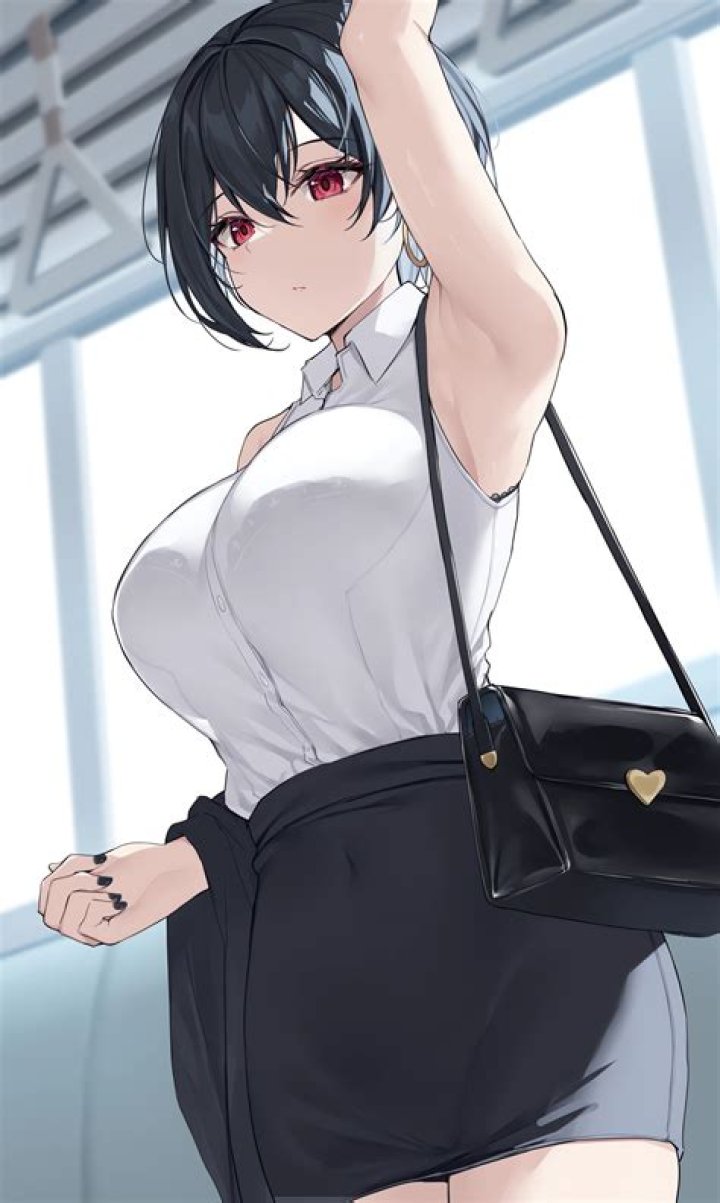 anime girls, boobs, big boobs, blue hair, Akizone, white background