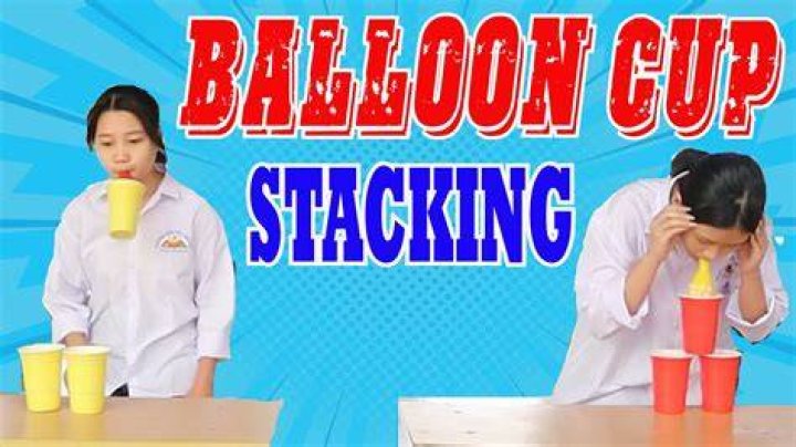 Balloon Cup Stacking. After School Games EBH School TV 7 YouTube