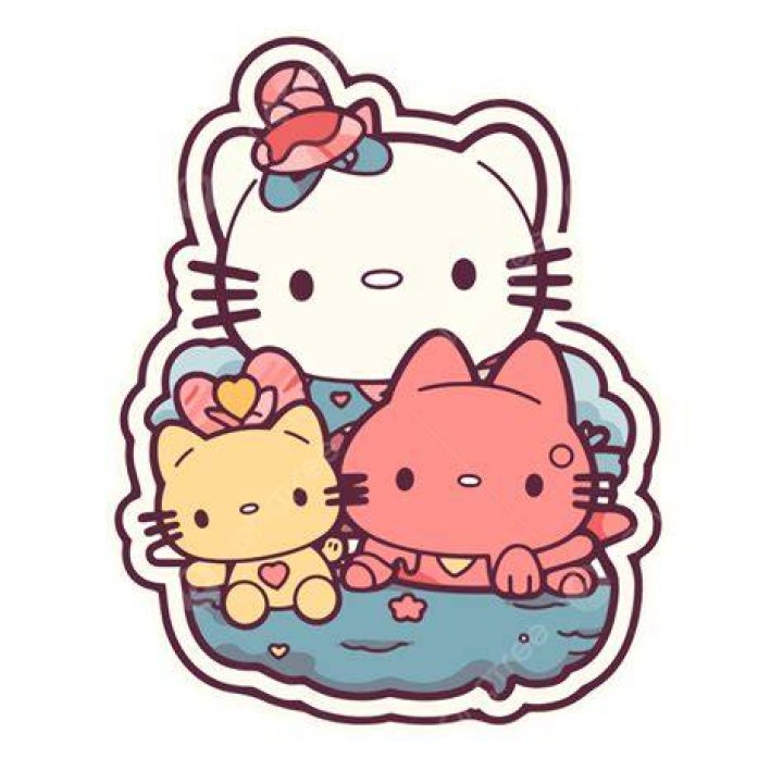 Hello Kitty Sticker, Hello Clipart, Sticker Clipart, Kitty Clipart PNG