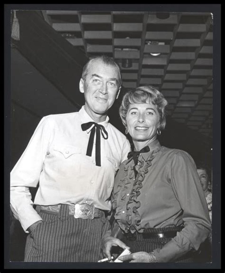 Jimmy Stewart with wife Gloria during the filming of &ldquo;The Man From