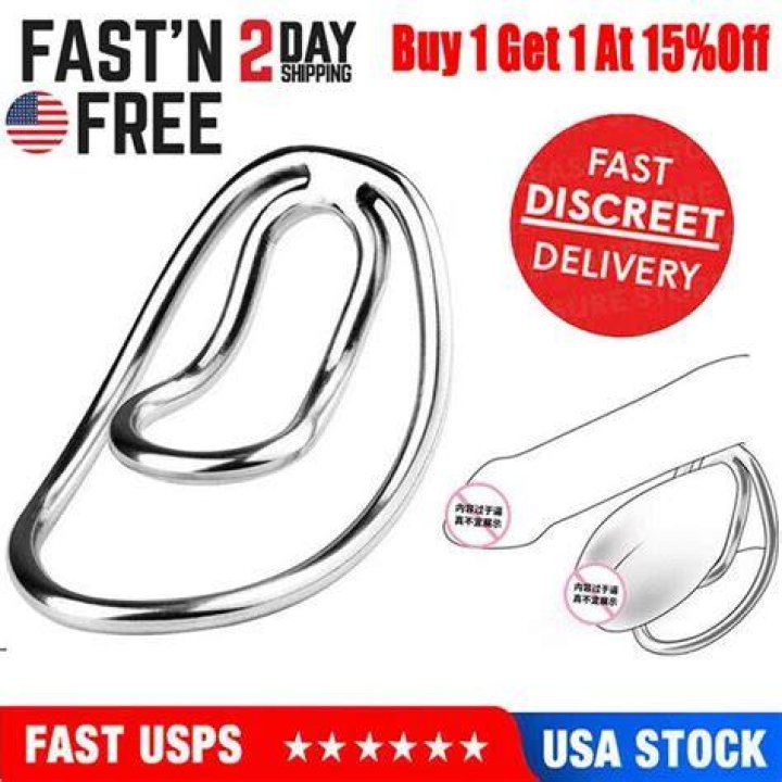 Stainless steel The Fufu Clip Sissy Male Metal Chastity Training Clip