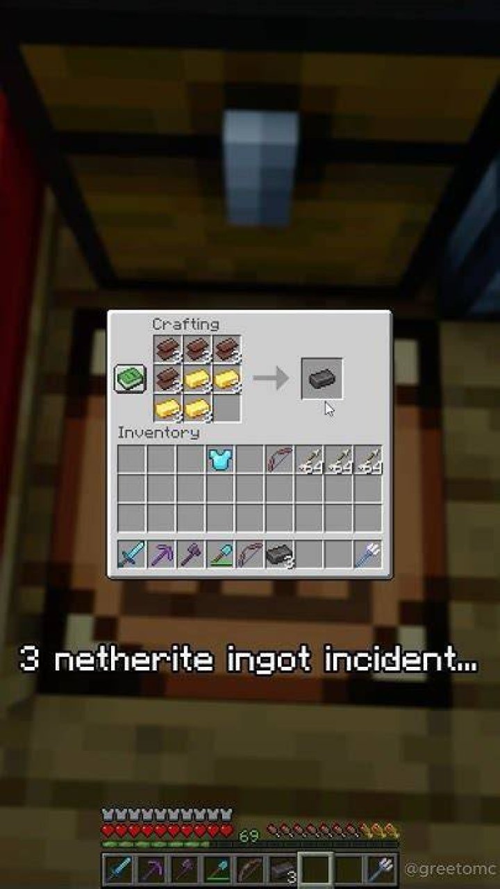 The Netherite Ingot Incident minecraft shorts YouTube