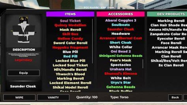 Type Soul Accessories Guide Droid Gamers