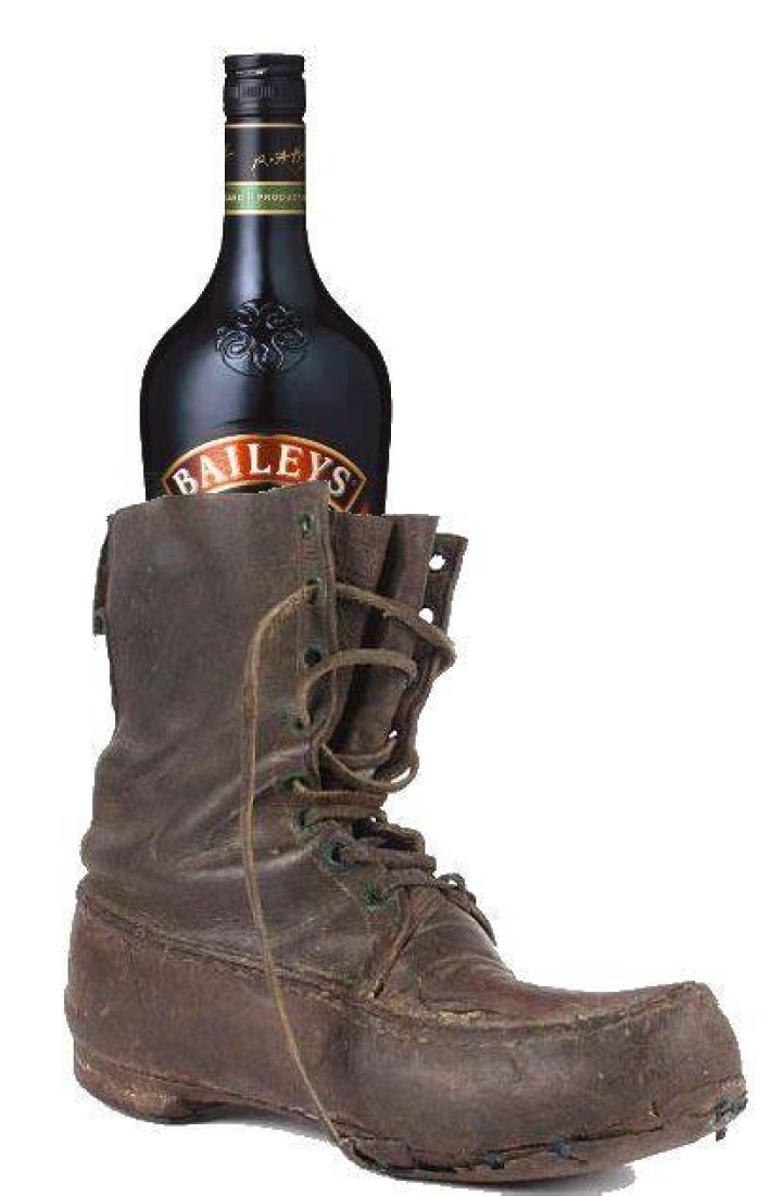 Unconventional Indulgence: Baileys Out Of A Shoe
